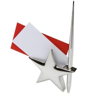 Porta tarjetas con Pluma Star memo holder